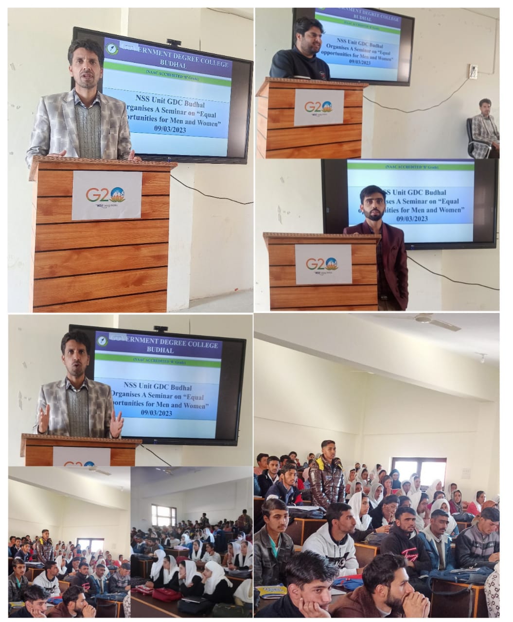 'NSS Unit GDC Budhal Organised a Seminar on the topic 